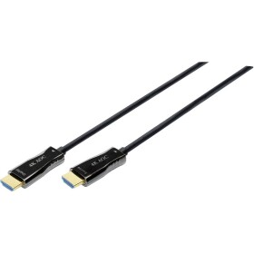 Digitus HDMI / optické vlákno prepojovací kábel Zástrčka HDMI-A, Zástrčka HDMI-A 30.00 m čierna AK-330125-300-S Ultra HD (4K) HDMI, high speed HDMI s; AK-330125-300-S