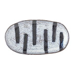 Bloomingville Oválny tanier Ever Black