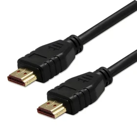 Logo HDMI kábel 2m čierna / Kábel HDMI / HDMI 2.1 / 8K/60Hz / 48 Gb/s / pozlátené konektory (75882)