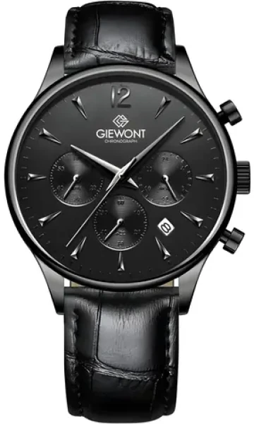 Giewont GW6310-A1 čierne / Pánske hodinky / Chronograph / Zafírové sklo (GW6310-A1)
