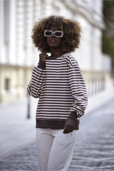 RIANA BLOUSE ČOKOLÁDA - MÁSLO M