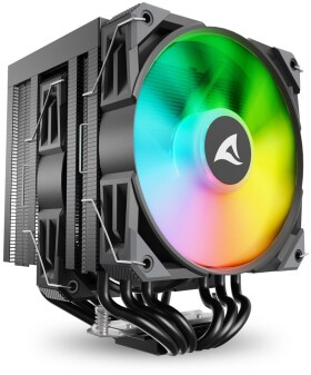 Sharkoon Sharkoon A60 RGB Procesor Chłodnica powietrza 12 cm Čierny 1 ks