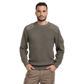 Bushman Pánsky sveter Marple tmavá khaki XXL