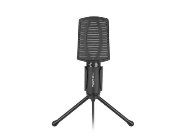 Natec ASP čierna / stolný mikrofón / nastaviteľný sklon / 3.5mm jack / 1.8 m (NMI-1236)