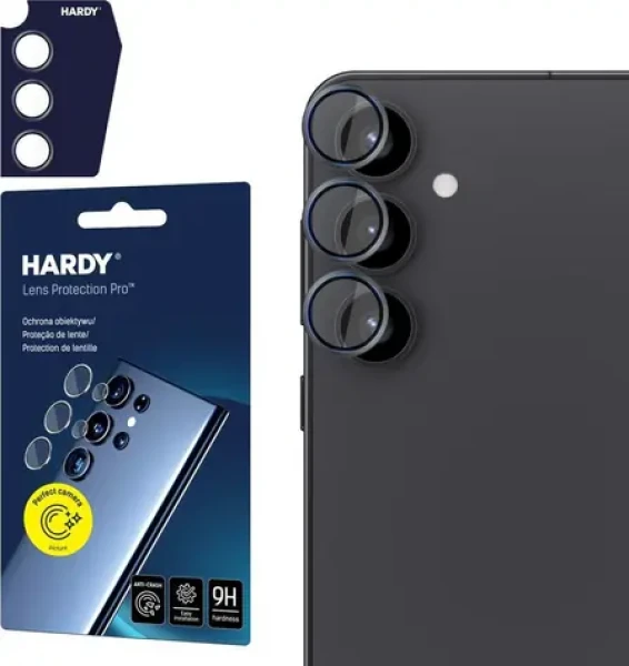 3mk HARDY Lens Protection Pro Black ochranné sklo na fotoaparát pre Samsung Galaxy S25 (5903108619035)