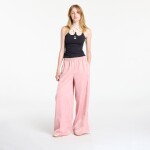 Kalhoty adidas Originals Satin Wide Leg Tracksuit Bottoms Ruffle 3-Stripes Wonder Mauve/ Cream White S