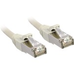 LINDY 45580 RJ45 sieťové káble, prepojovacie káble CAT 6 S/FTP 0.30 m sivá s ochranou 1 ks; 45580
