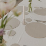 Eulenschnitt Oboustranné prostírání Heart Creme Ø 35 cm