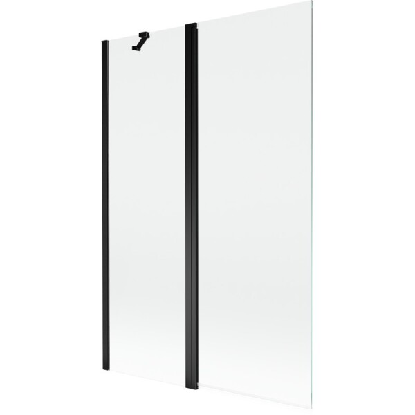 MEXEN - MIST vaňová zástena 120x150 cm 6mm f+s, čierna, číra 8A9-120-011-70-00