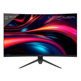 31.5" LC-Power LC-M32QC čierna / Monitor / zakrivený / VA / QHD / 180 Hz / 1 ms / 3500:1 / 2× HDMI + 2× DP / VESA (LC-M32QC)