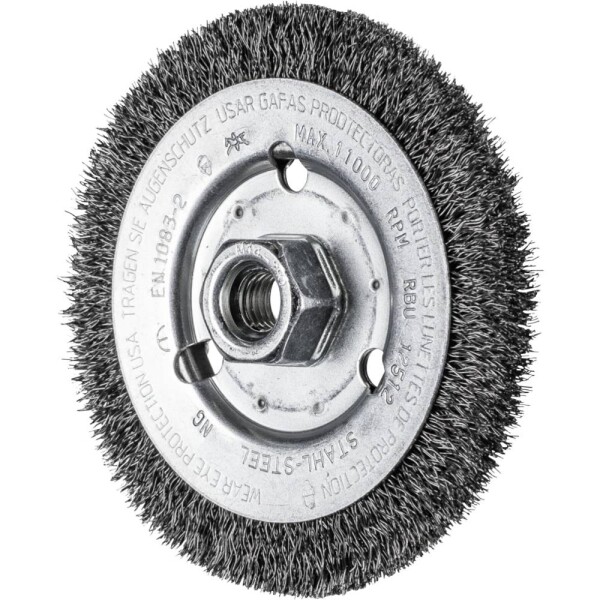 PFERD TOOLS Okrúhla kefa rozmotaná RBU Ø 125 x 12 mm oceľový drôt M14 Ø 0,30 pre uhlovú brúsku 43502301 1 ks; 43502301