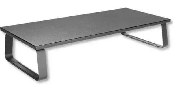 Techly ICA-MS 600TY čierna / Univerzálny stojan pod monitor alebo notebook / výška 12 cm / nosnosť 20 kg (ICA-MS 600TY)
