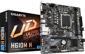 GIGABYTE H610M H / H610M / LGA 1700 / 2x DDR5 / 4x SATA III / 6x USB / 1x PCIE x16 / 1x GLAN / 1x M.2 / mATX (H610M H)