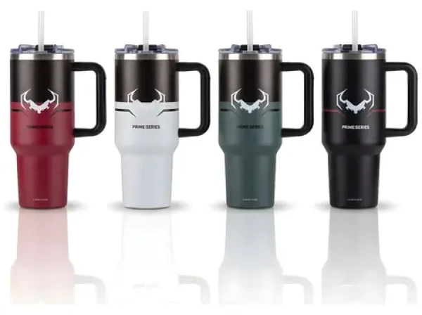Diablo Nightwolf Moon šedá / Termohrnček s uchom / 1200 ml / Nerez / Vákuová izolácia (2178)