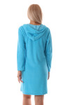 Dámsky župan Bari s kapucňou 3864 blue atoll - Vestis S