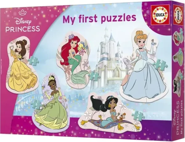 Educa Baby puzzle Princezné 5v1 (3-5 dielikov)
