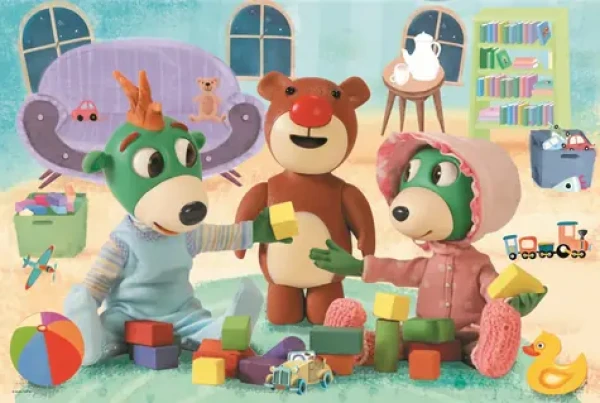 Trefl - Puzzle - Dobrú noc, Treflíci: Hry pred spaním MAXI