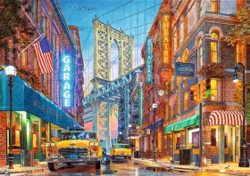 Trefl Puzzle Premium PLUS Tea Time: Výhľad na most v Manhattone