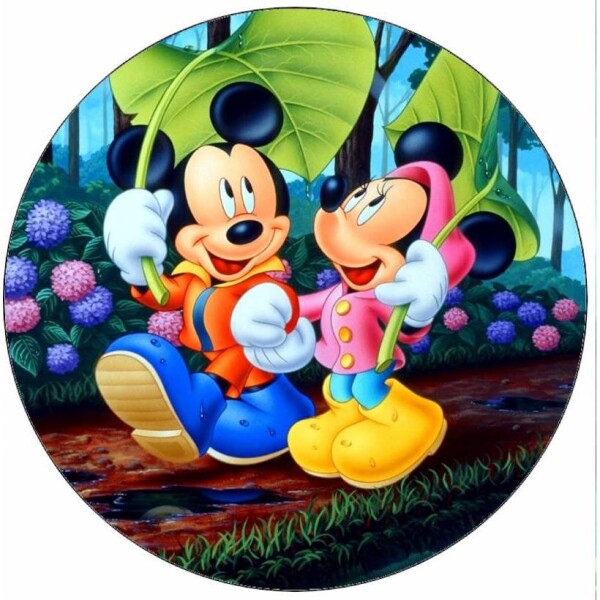 Jedlý papier Mickey a Minnie 19,5 cm - Pictu Hap - Pictu Hap