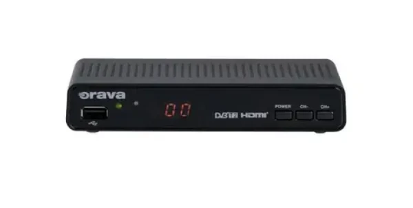 Orava DVB-30 čierna / HD digitálny terestriálny prijímač DVB-T2 (DVB-30)