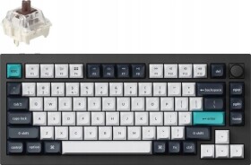 Keychron Keychron Q1 Max QMK/VIA Wireless Custom Mechanical Keyboard Fully Assembled Knob / Carbon Black / Gateron Jupiter Brown