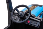 Mamido Mamido Detský elektrický traktor MX-616 s kabínou 12V | 2x45W modrý