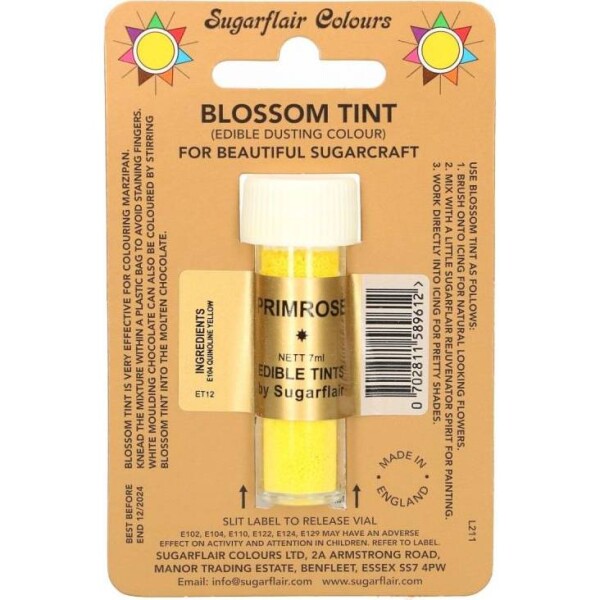 Jedlá prachová farba primrose 7 ml - Sugarflair - Sugarflair