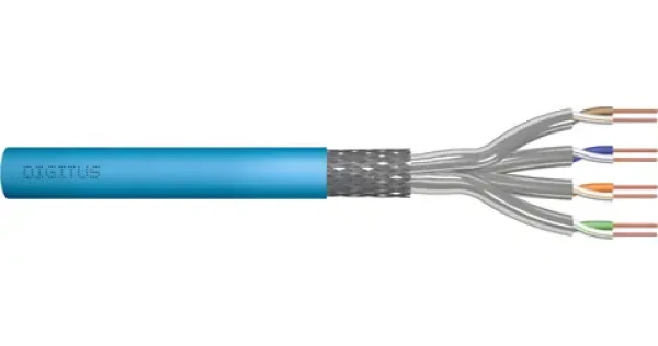 Digitus CAT 6A S/FTP modrá / Inštalačný kábel / drôt AWG 23/1 / LSOH / 100 m (DK-1641-A-VH-1)