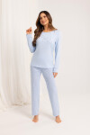 Regina 708 long/r M-XL Z25/26 dámske pyžamo tyrkysová L