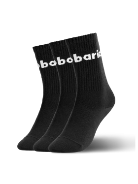 Be Lenka Ponožky barebarics crew black big logo, 3 páry Veľkosť ponožiek: 35-38 EU EUR