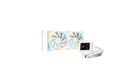 DEEPCOOL LM240 biela / Komplet vodného chladenia / 2x 120mm / ARGB / 2,4" IPS displej (R-LM240-WHDMMC-1)