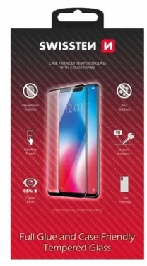 Swissten FULL GLUE COLOR FRAME CASE FRIENDLY sklo pre Xiaomi Redmi Note 13 Pro čierna (54501860)