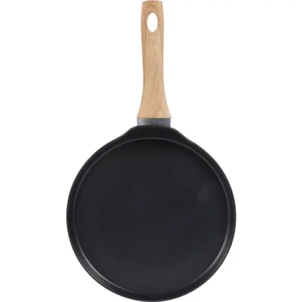 Lamart Natur LT1289 čierna/hnedá / Panvica na palacinky / 25 cm / hliník / nepriľnavý povrch (42007221)