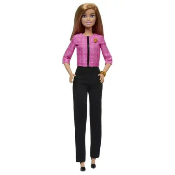 Mattel Barbie lídra budúcnosti - hnedovláska v nohavicovom kostýme