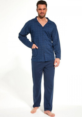 Pánske pyžamo Cornette 114/57 3XL Tm. modrá