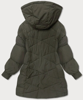 Dámska zimná oversize bunda v khaki farbe (736art) odstíny zelené uni velikost