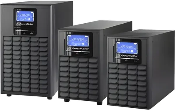 PowerWalker VFI 3000C LCD / záložný zdroj UPS / 3000 VA / 2400 W / 4X IEC C13 / USB (10120179)