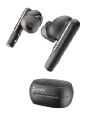 Poly Voyager Free 60+ UC čierna / bezdrôtové slúchadlá do uší / mikrofón / BT 5.3 / USB-C / IP54 / ANC (216065-02)