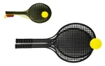 TEDDIES Soft tenis s loptičkou čierna