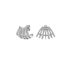 Rosefield Oslnivé oceľové náušnice s kryštálmi Swarovski JECCS-J1030