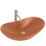 REA - Umývadlo na dosku ROYAL Cinnamon Matt REA-U3530