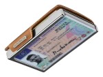 Kožená mini peňaženka Mondraghi Silhouette Edelweiss Caramel