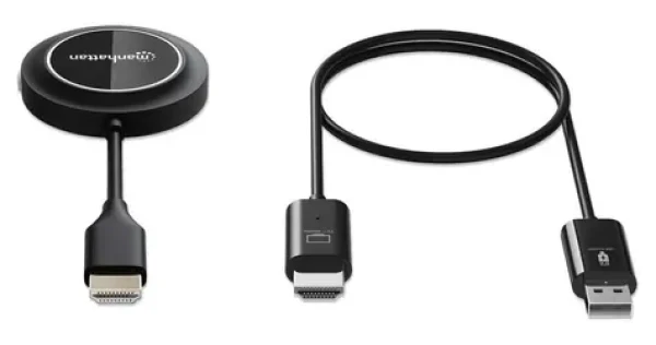 Manhattan 154468 Wireless HDMI / Bezdrôtová prezentačná sada / Full HD 1080p / 60 Hz / dosah 30 m / USB (154468)