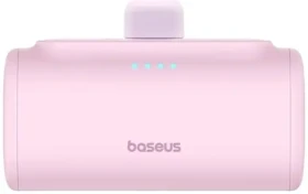 Baseus Compact 5000mAh 20W ružová / Powerbanka / 1x USB-C (M) + 1x USB-C (F) (P10068306413-00)