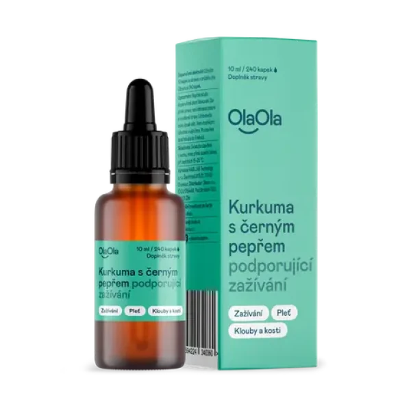 OlaOla Kurkuma s čiernym korením 10 ml / kvapky (120031)