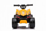 Mamido Detská elektrická štvorkolka The Fastest žltá