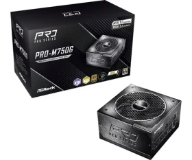 ASRock PRO-M750G čierna / Zdroj ATX / 750 W / 80 PLUS Gold / ATX 3.1 / 135 mm (90-UXR075-GFEAA2)