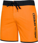 AQUA SPEED Plavecké šortky Evan Orange/Black Pattern 75