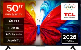 50" TCL 50S5L čierna / Televízia / QLED / 4K UHD / Android TV / Wi-Fi / BT / LAN / 2x HDMI / 20W repro (50S5L)