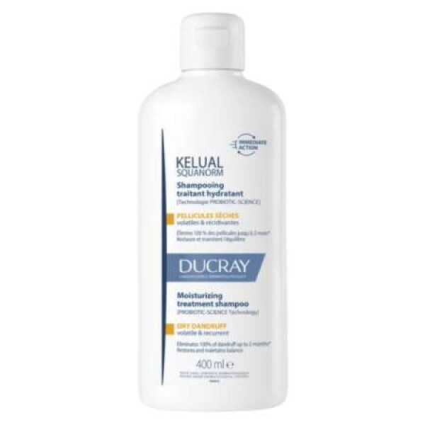 DUCRAY Kelual squanorm hydratačný šampón suché lupiny 400 ml